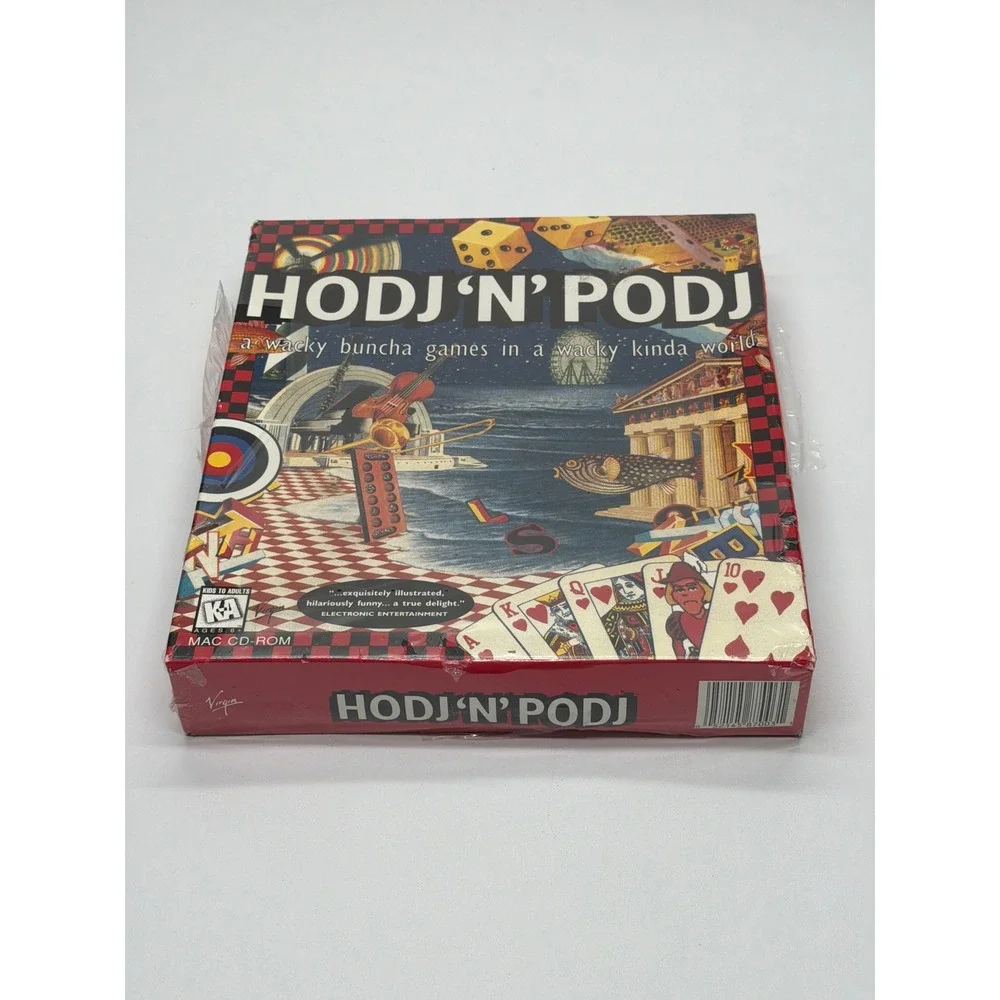 Hodj‎ 'n' Podj Mac CD-ROM 1995 Virgin Interactive Box New Sealed Steve Meretzky
